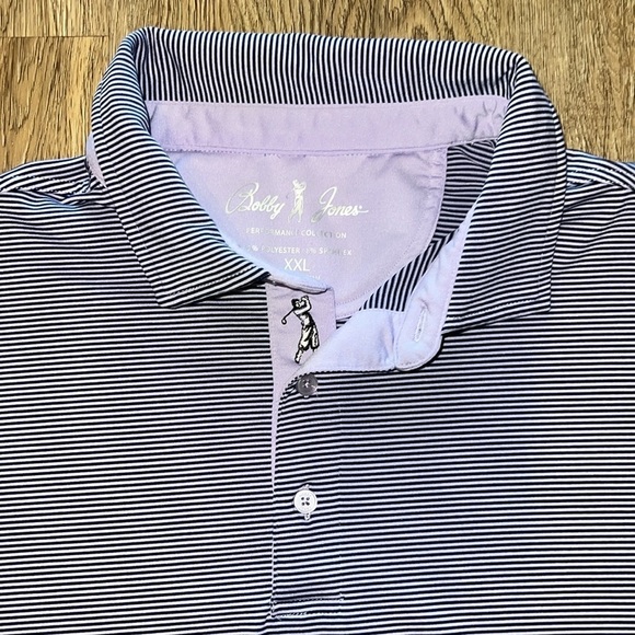 Bobby Jones Other - Bobby Jones Performance Mini Feed Stripe Short Sleeve Polo Shirt XXL